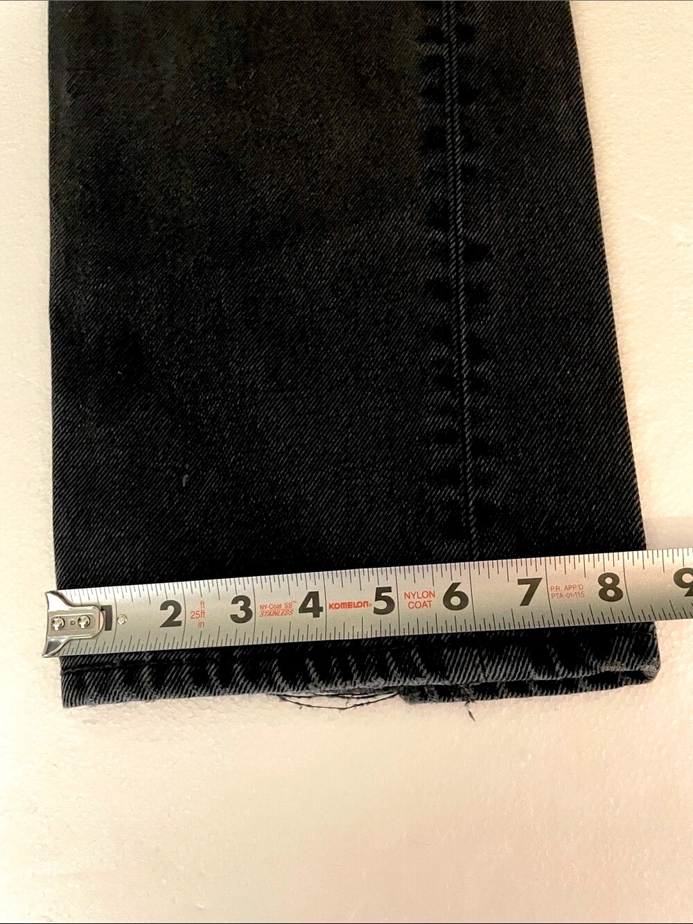 Men’s EUC VINTAGE LEVI’S 505 Reg Straight Sz  34/32 faded blk & grey faded Jeans - Picture 10 of 10